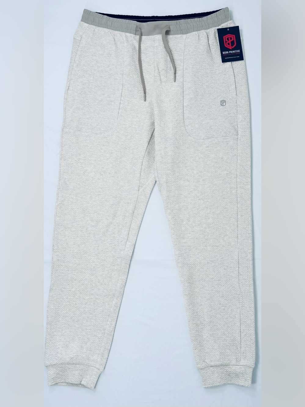 NWT Men’s Born Primitive Cloud Jogger color (heather oatmeal) size XL
